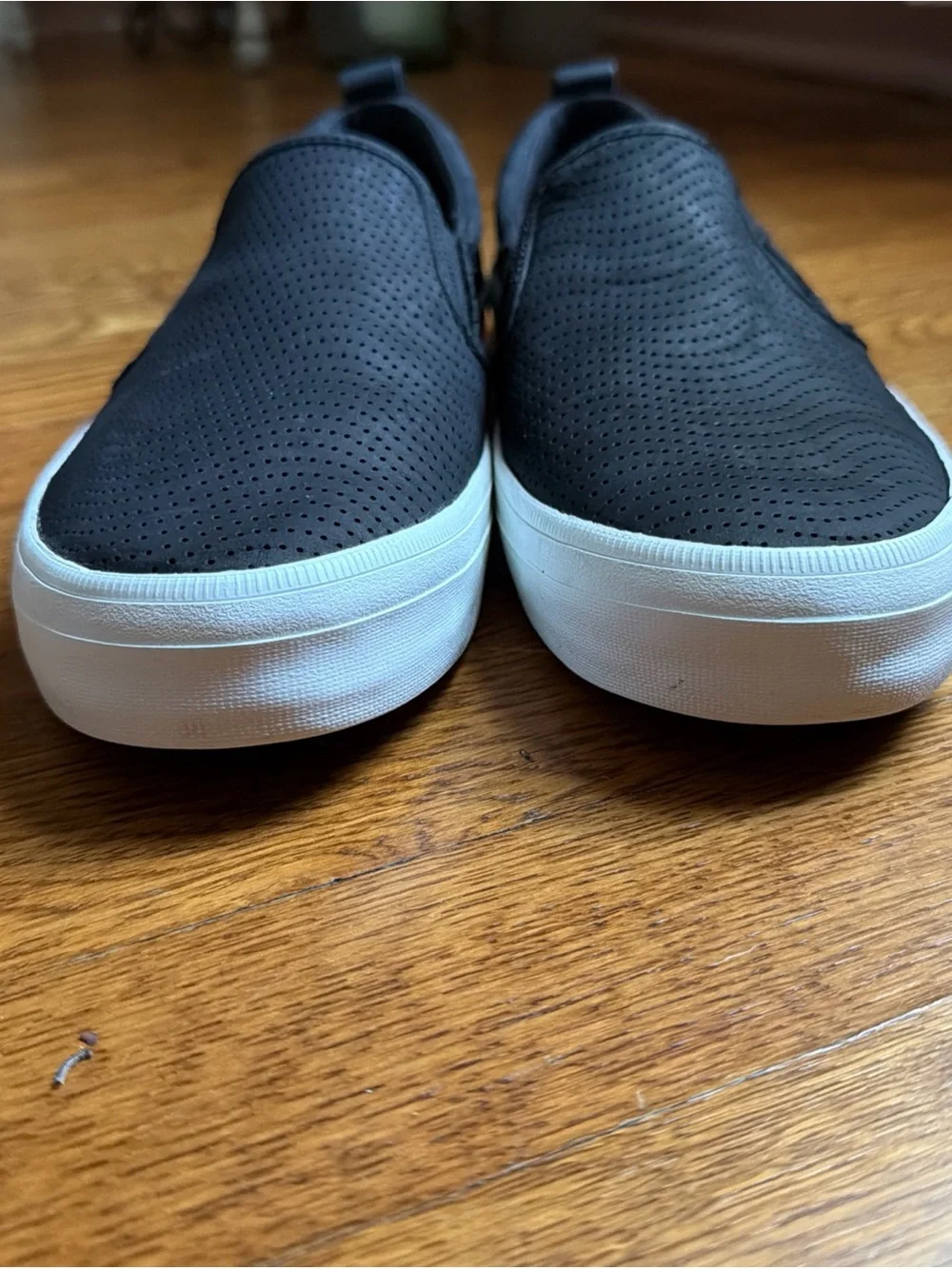 Women’s Sperry Slip-On Perforated Black Casual Sneakers